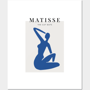 Matisse the blue woman scandivian art print Posters and Art